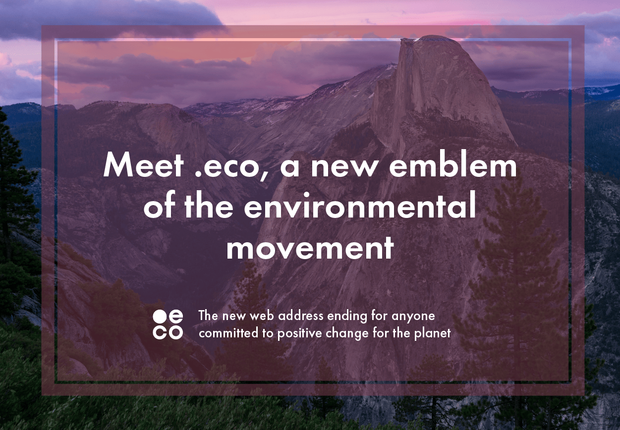 Meet .eco, a new emblem of the environmental movement