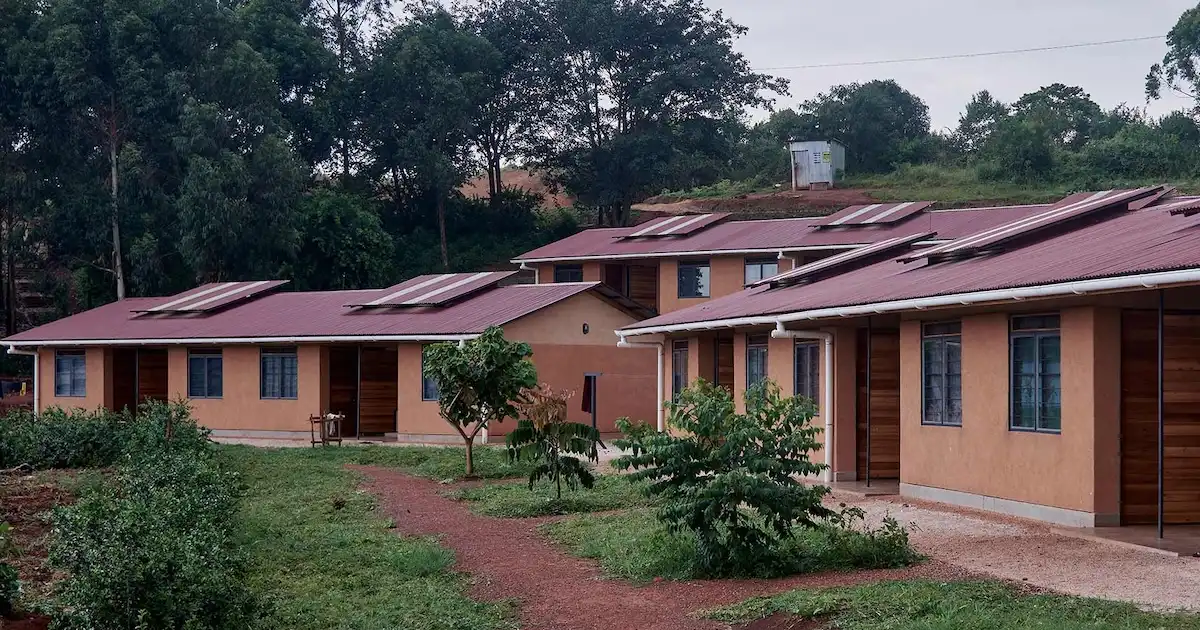 School buildings built by EcoPrefab in Uganda.