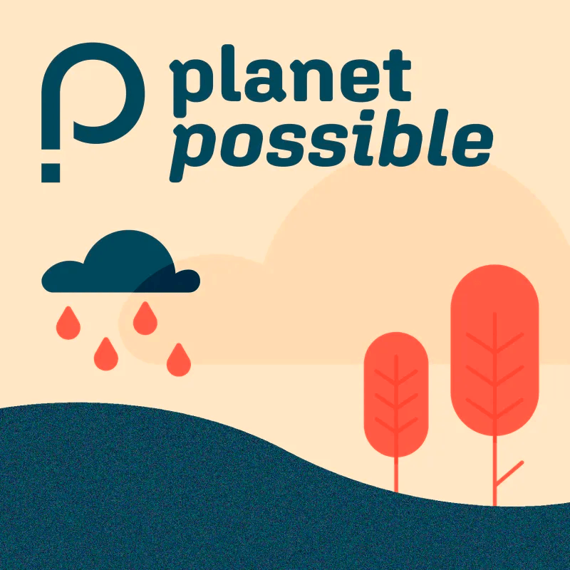 Logo for the Planet Possible podcast